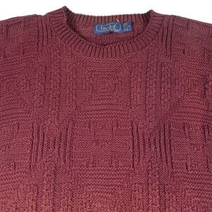 Vintage 90s Finalist Fisherman Sweater Textured Knit Pullover Casual Mens Small